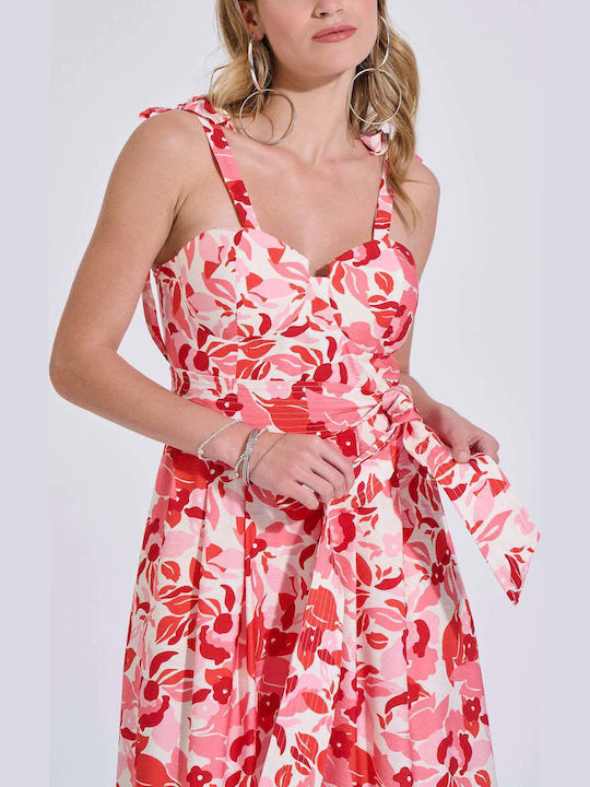 Summer Midi Dress Pink