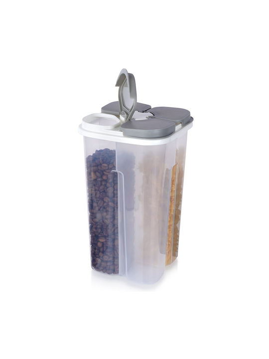 Excellent Houseware Vaza pentru paste cu capac Sticlă Transparent 2450ml