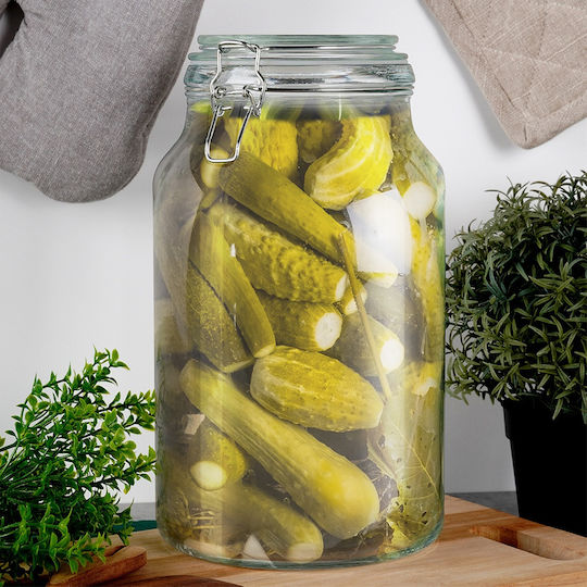 Orion General Use Glass Jar with Lid Transparent 4200ml