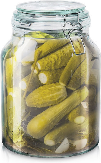 Orion Ваза за Обща Употреба с Капак Стъклена Прозрачна 3400ml