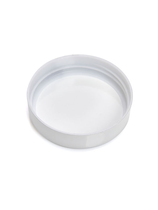 Zeller Vase General Use with Lid Glass White 900ml