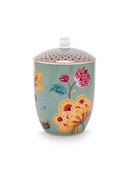 PiP Studio Blooming Tales Fantasy Vase for Coffee Tea with Lid Blue