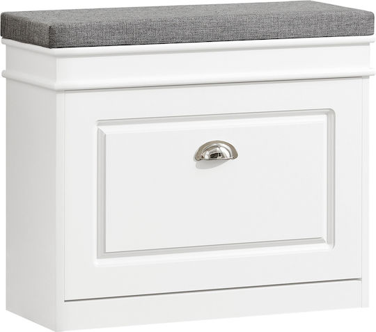 Eingangsmöbel mit Bank White 60x24x51cm