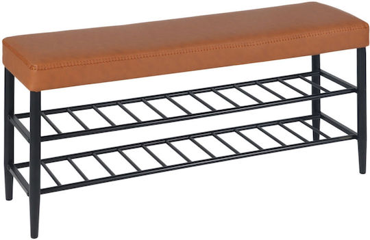 Mobilier Hol cu Suport pentru Pantofi și Bancă Maro/Negru 80x30x50cm Mobilier Hol cu Suport pentru Pantofi și Bancă Maro/Negru 80x30x50cm