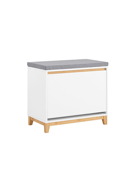 Eingangsmöbel mit Bank White 60x55x34cm