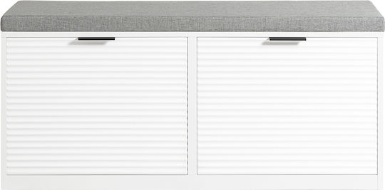 Eingangsmöbel mit Bank White 105x35x48cm