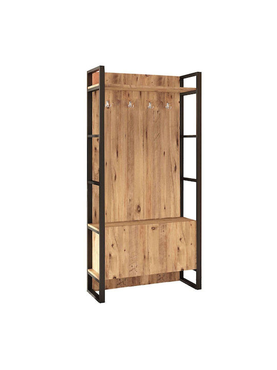 Έπιπλο Εισόδου με Παπουτσοθήκη Pine 90x34x180εκ.