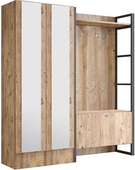 Έπιπλο Εισόδου με Παπουτσοθήκη Pine 161x35.5x180εκ.
