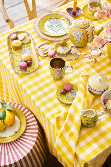 PiP Studio Petit Four Πιάτο Ρηχό Κίτρινο