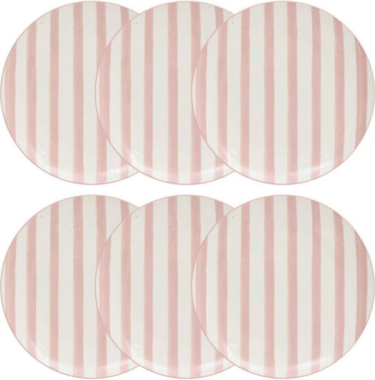 Atmosphera Pink Dessert Plate with Diameter 19cm