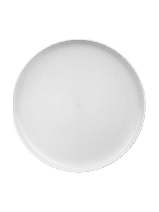 Gondol Servierplatte und Schüssel Kunststoff Weiß mit Durchmesser 25cm