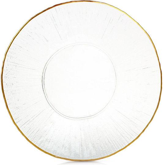 Home&Styling Collection Runde Servierplatte Gold mit Durchmesser 32cm