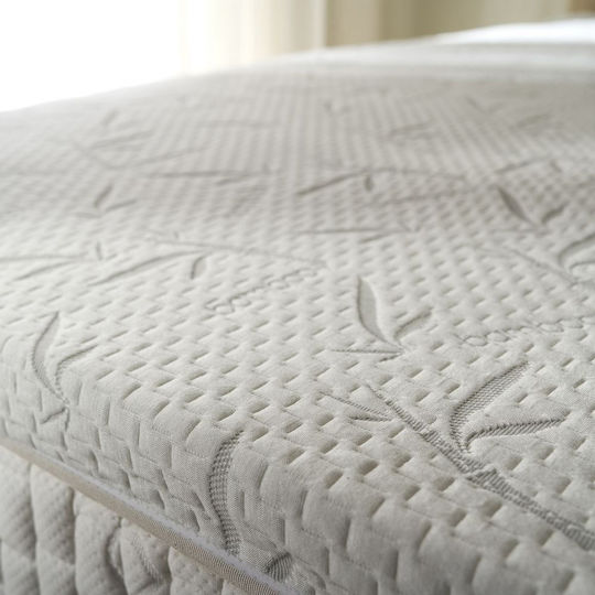 La Luna Ανώστρωμα Easy Rest Ημίδιπλο Memory Foam με Ίνες Μπαμπού , Αποσπώμενο Κάλυμμα & Λάστιχα Εφαρμογής 120x200x5εκ.