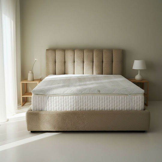 La Luna Ανώστρωμα Easy Rest Ημίδιπλο Memory Foam με Ίνες Μπαμπού , Αποσπώμενο Κάλυμμα & Λάστιχα Εφαρμογής 120x200x5εκ.