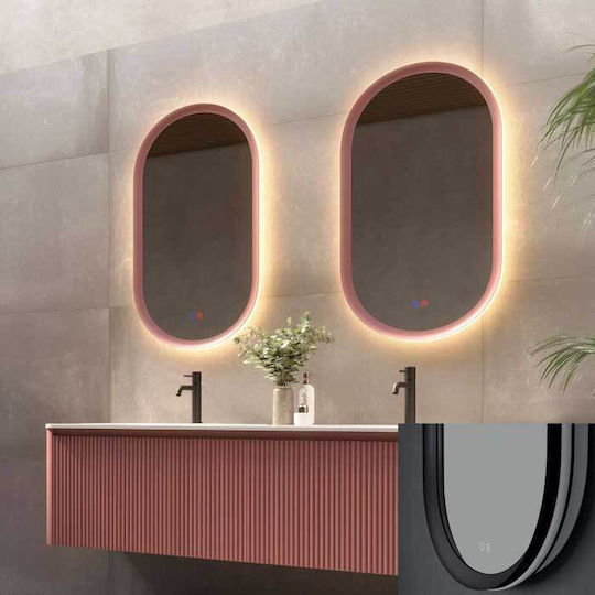 Imex MILA036/90NG Καθρέπτης Led από Μέταλλο 50x90cm Μαύρος Imex MILA036/90NG Καθρέπτης Led από Μέταλλο 50x90cm Μαύρος