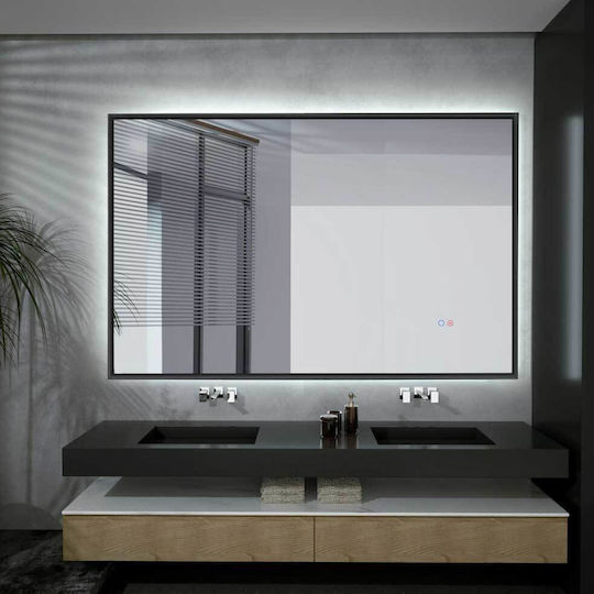Imex CALI034/120NG Τετράγωνος Led από Μέταλλο 120x80cm Μαύρος