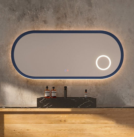 Imex Oval Badezimmerspiegel Led 120x60cm Blauer