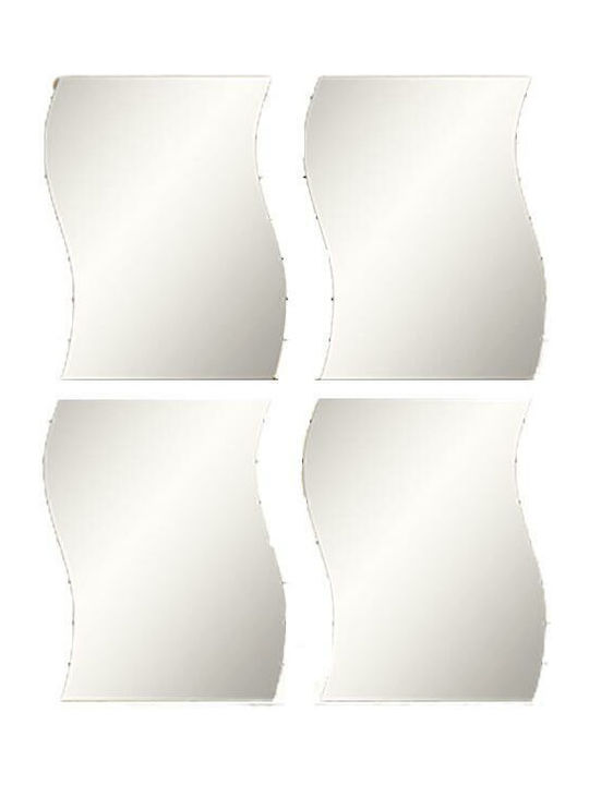 854699 Badezimmerspiegel Set 28x30cm