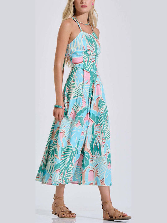 Summer Midi Dress Green