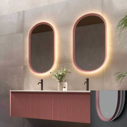 Imex MILA036/90CL Καθρέπτης Led από Μέταλλο 50x90cm Ροζ Imex MILA036/90CL Καθρέπτης Led από Μέταλλο 50x90cm Ροζ