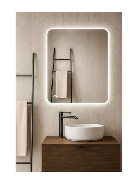 Savvopoulos Xenon Bathroom Mirror Led Touch 100x70cm