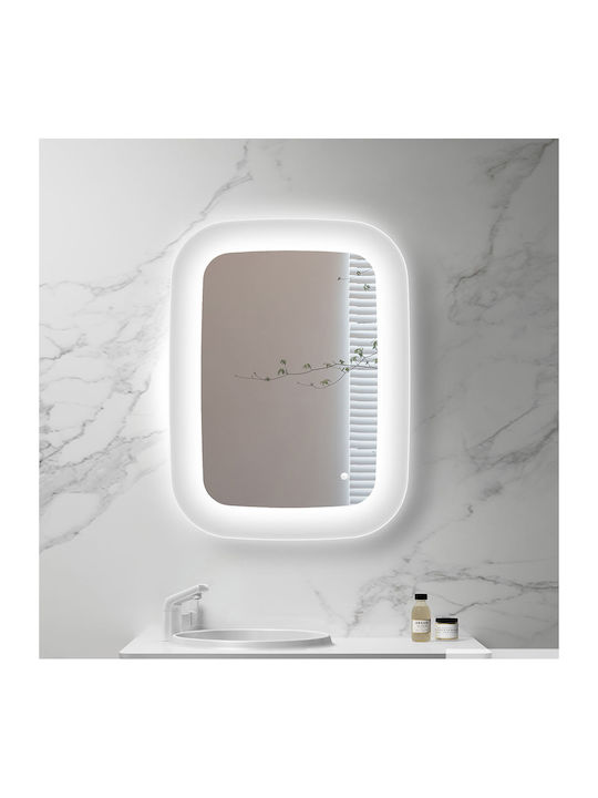 Luminor Огледало За Баня LED От Пластмаса 60x80см