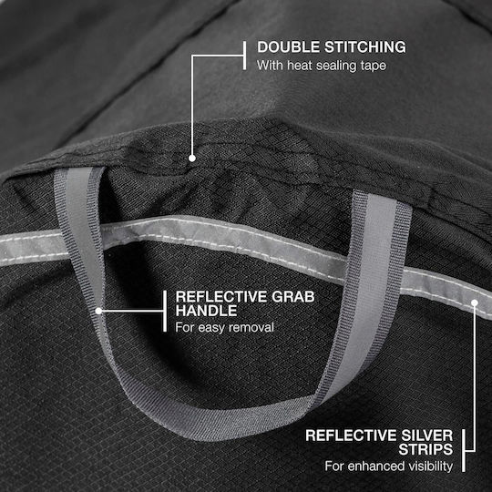 TeamObsidian Husă Impermeabilă Pentru Bicicletă 1 Bicicletă L Material Oxford 210d Durabil Protecție UV Neagră