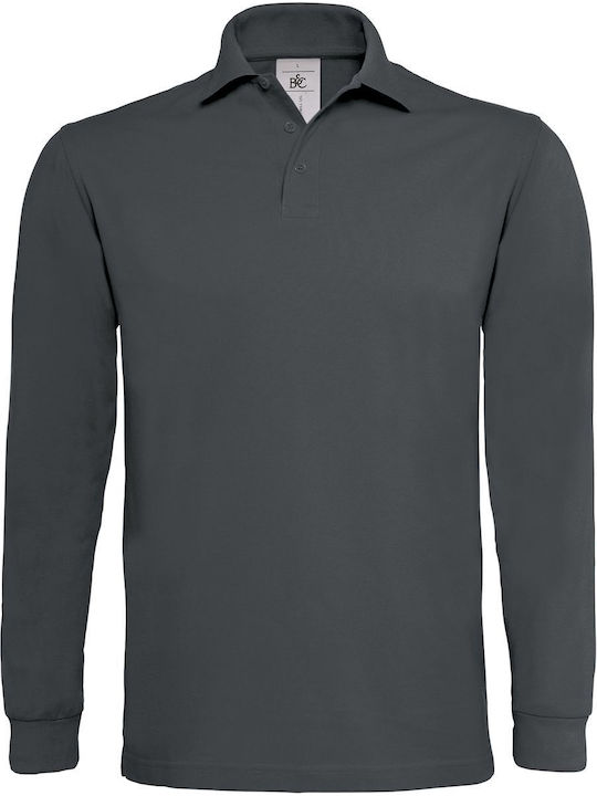 B&C Bluza Promoțională Pentru Bărbați Mânecă Lungă Gri Închis B&C Bluza Promoțională Pentru Bărbați Mânecă Lungă Gri Închis