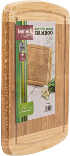 Lamart Плот за рязане Бамбуков Кафяв 30x20см 1бр