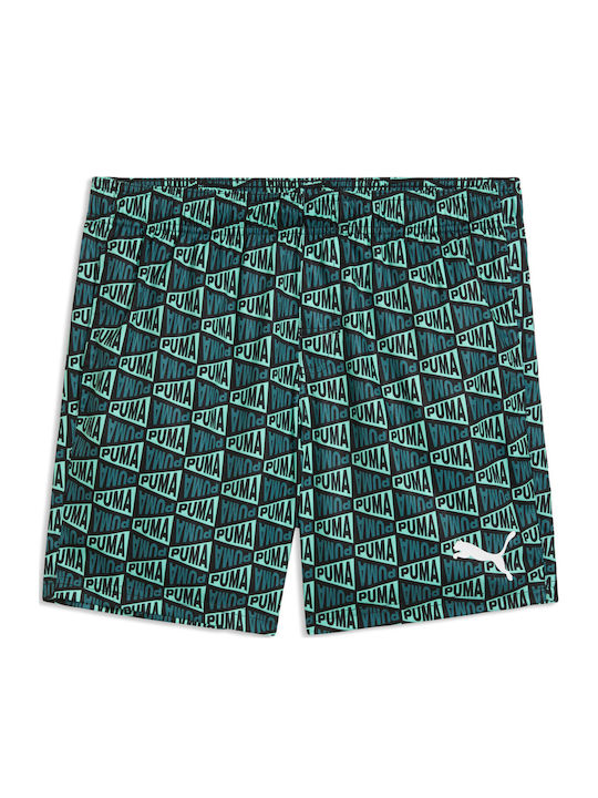 Puma Costume De Baie Bărbați Pantaloni Scurți Albastru Cu Modele