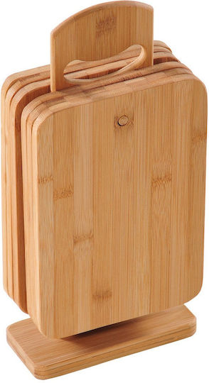 Kesper Βάση Σετ Επιφάνεια Κοπής Ξύλινη Καφέ 22x14cm 6τμχ