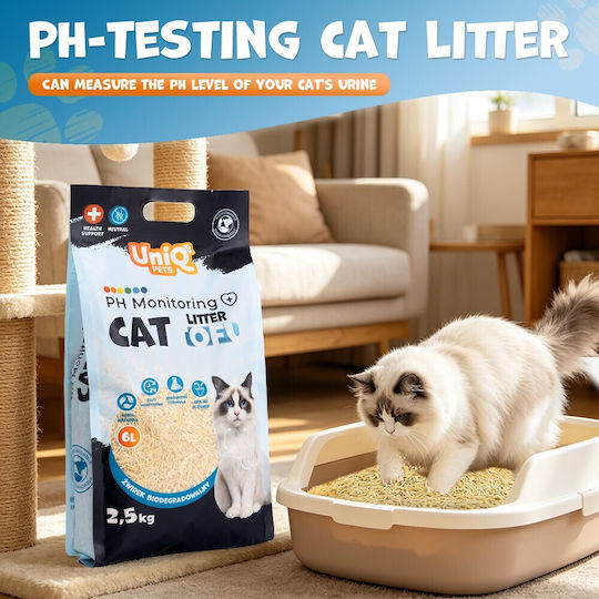 Uniq Uniq Pflanzliche Katzenstreu Tofu Unparfümiert 2,5kg / 6lt