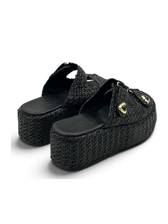 Дамски Сандали Flatforms Черни
