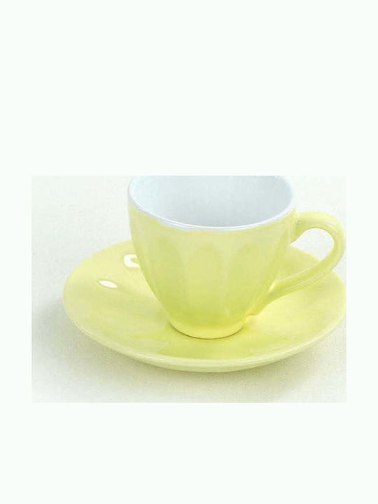 SteweHome Set Ceramic Multicolour Tea Cups 165ml 12 Pieces