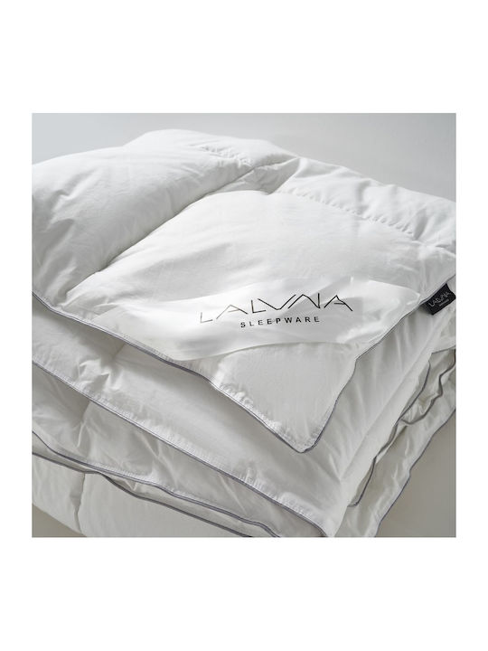 La Luna Πάπλωμα Μονό με Γέμιση Hollowfiber 160x220εκ. The Lightweight Cotton Quilt Λευκό 200 GSM 4.5 togs