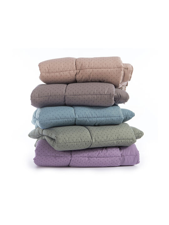 Nef-Nef Homeware Duvet Queen with Hollowfiber Filling 220x240cm Colorfull Purple 330 GSMGsm