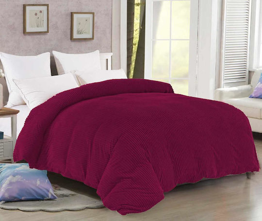 Linea Home Κουβερτοπάπλωμα Διπλό 210x230εκ. Μπορντώ