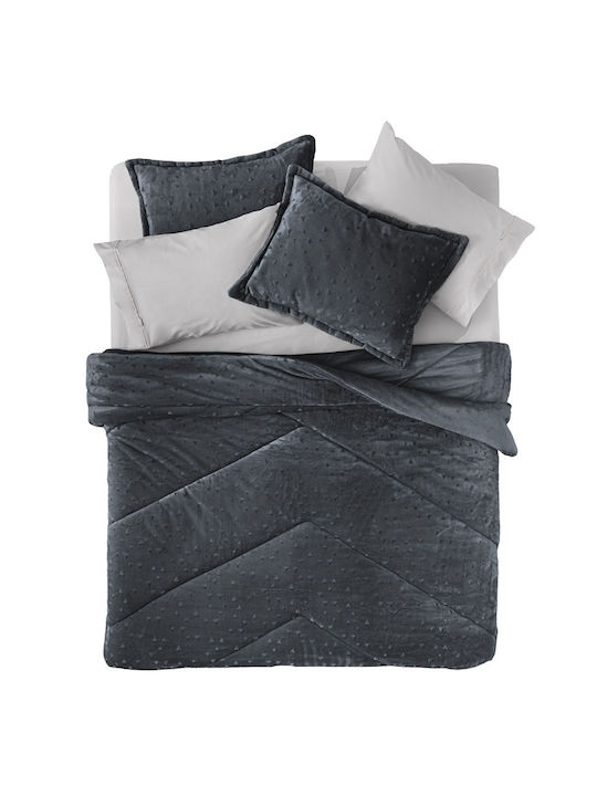 Guy Laroche Husă de pătură Single 160x220cm Bolero Carbon 640 g/mp²Gsm