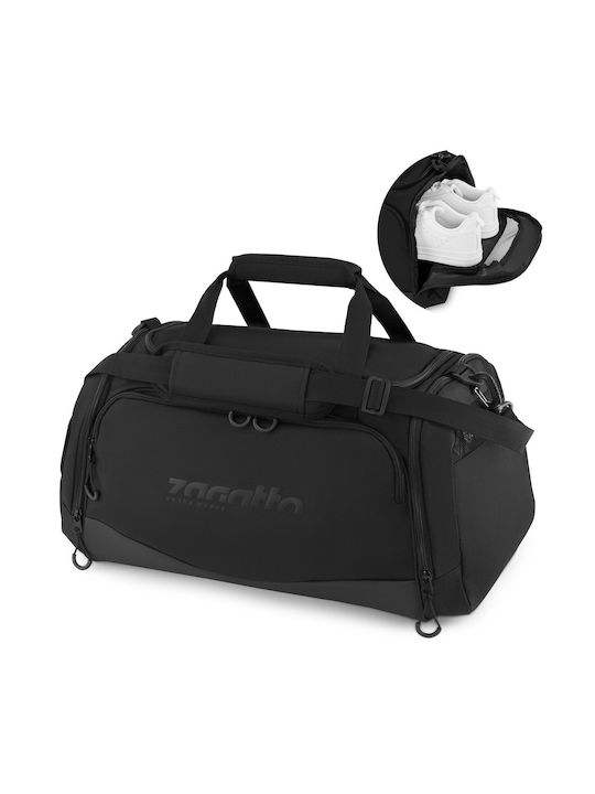 Zagatto Schultertasche für Fitnessstudio Schwarz