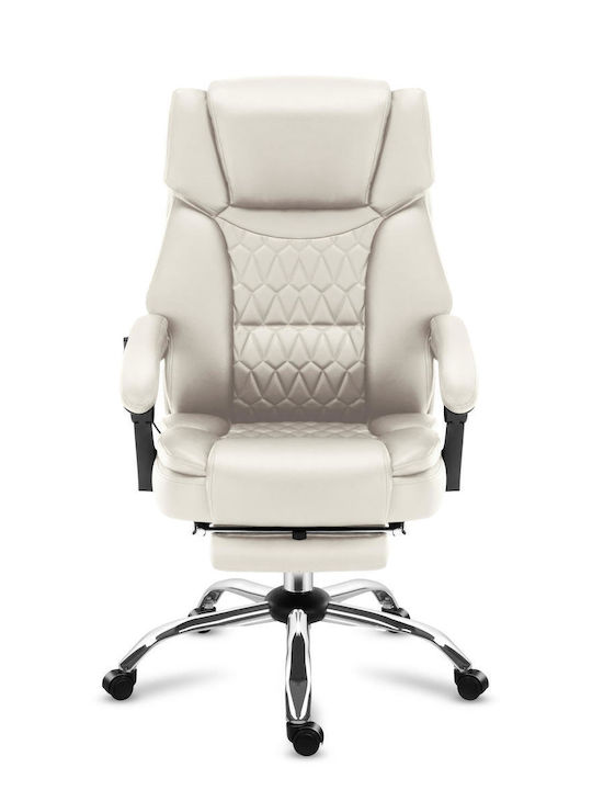 Stuhl Büro mit Armen Boss Beige Mark Adler