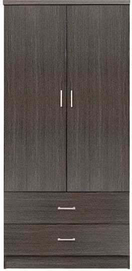 Doppeltür Kleiderschrank Zebrano 80x42x181cm