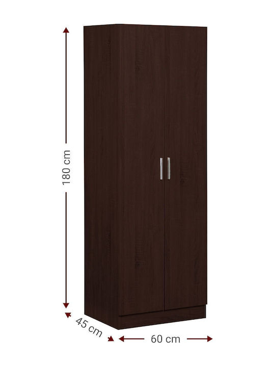 Двойна врата Гардероб Wilson 2d Венге 60x45x180см