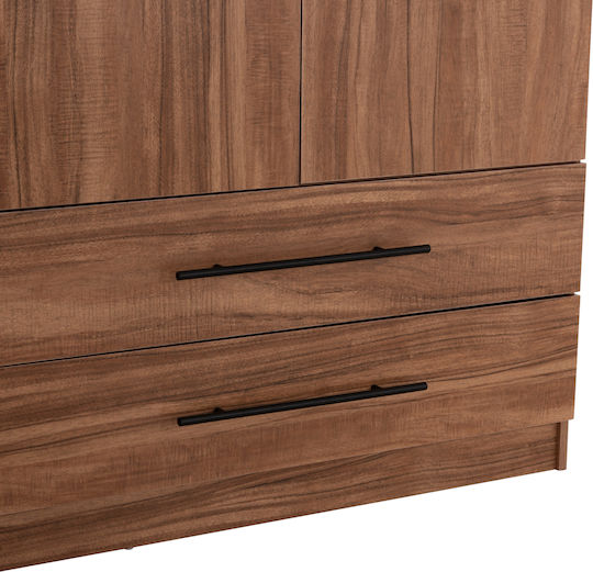 Harry Triple Door Wardrobe Black 150x55x180cm