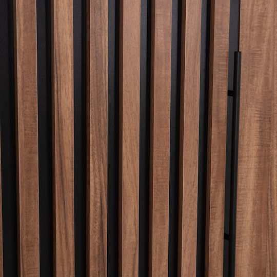 Harry Triple Door Wardrobe Black 150x55x180cm