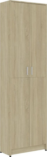 Δίφυλλη Ντουλάπα 55x25x189cm Sonoma