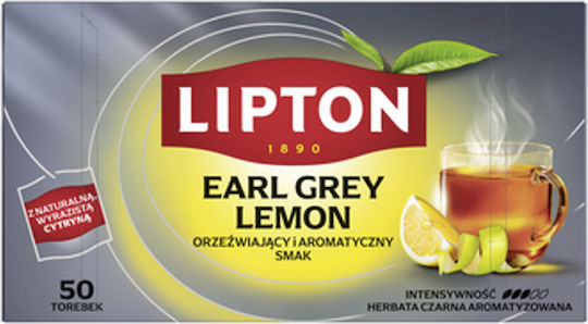 Lipton Ърл Грей Чай 50 Чайни Пакетчета 25гр