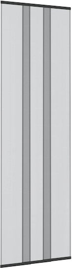 vidaXL Mosquito Net Door with Velcro Pleated Polyester Black 80x2cm