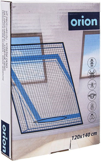 Orion Window Mosquito Net with Velcro Fixed Polyester Black 120x140cm