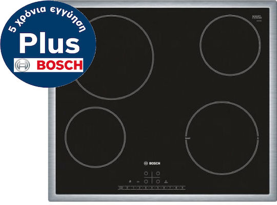 Bosch Serie 6 Κεραμική Εστία με Πλαίσιο Αυτόνομη με Λειτουργία Κλειδώματος 58.3x51.3εκ.