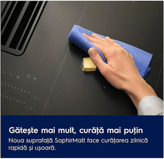 Electrolux Induktions-Kochfeld Autonom mit Kapuze & Sperrmodus 80x51cm